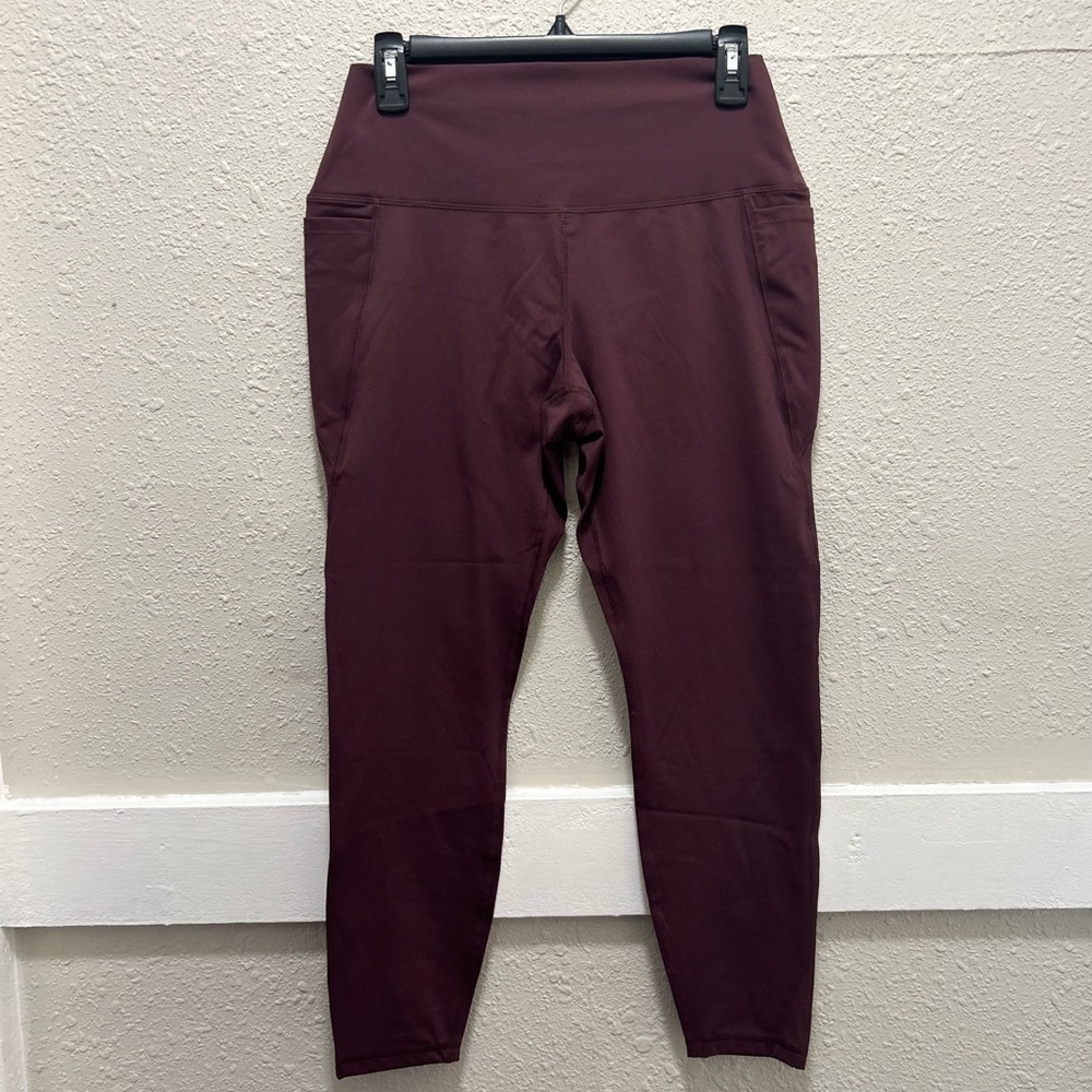 Spyder Maroon 7/8 Leggings with Phone Side Pockets Large